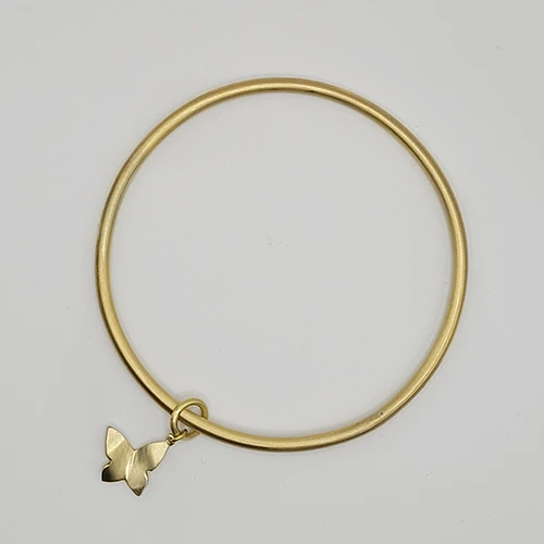 Bracelet jonc pampille Papillon